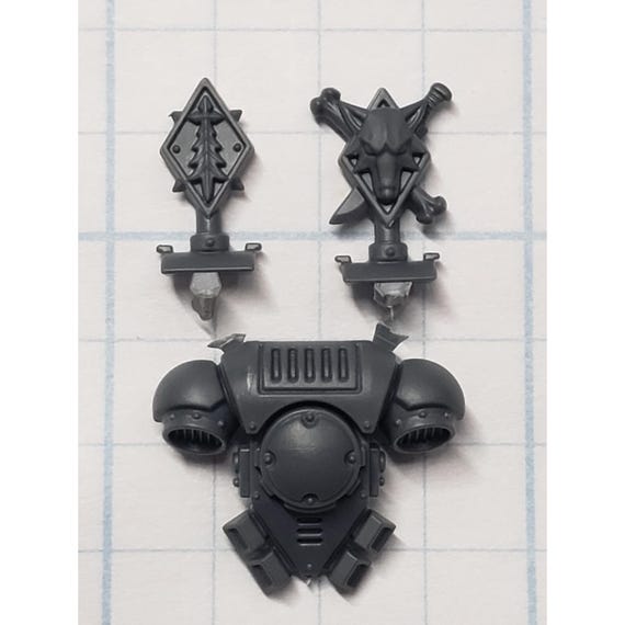 40k Space Wolves Bits Grey Hunters Pack Leader Backpack #72 - Etsy