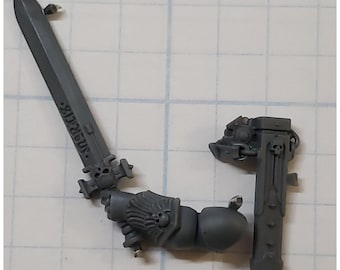 40k Space Marines Bits Company Captain Mortis Relic Power Sword w Sheath