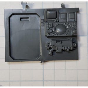 Warhammer 40k Space Marine Bits BRC Rhino Internal Bulkhead w Sensorium & Bolter