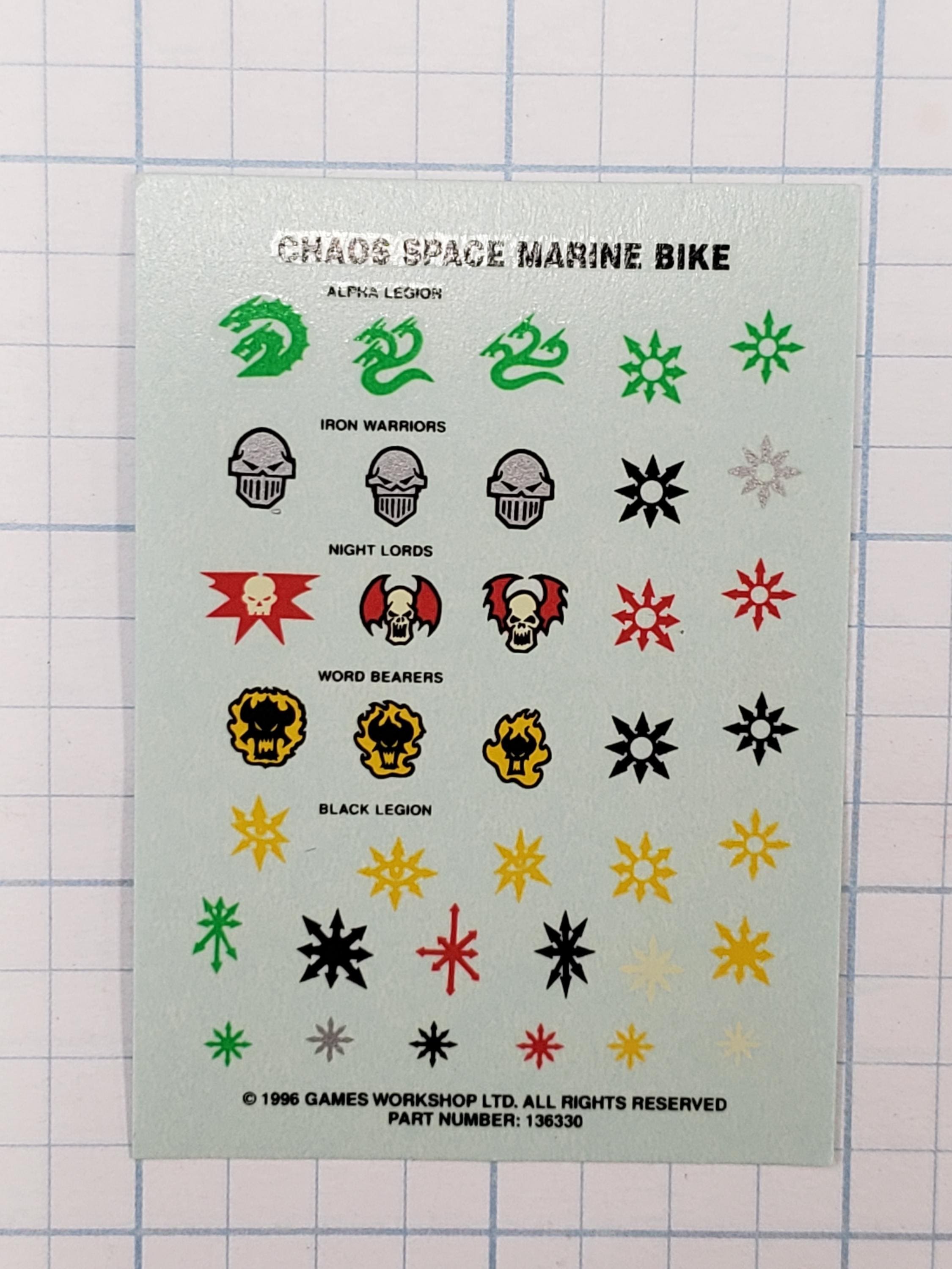 Forge World Iron Hands - Planche De Décalcomanies (transfer Sheet) Space Marine 40K - Neuf