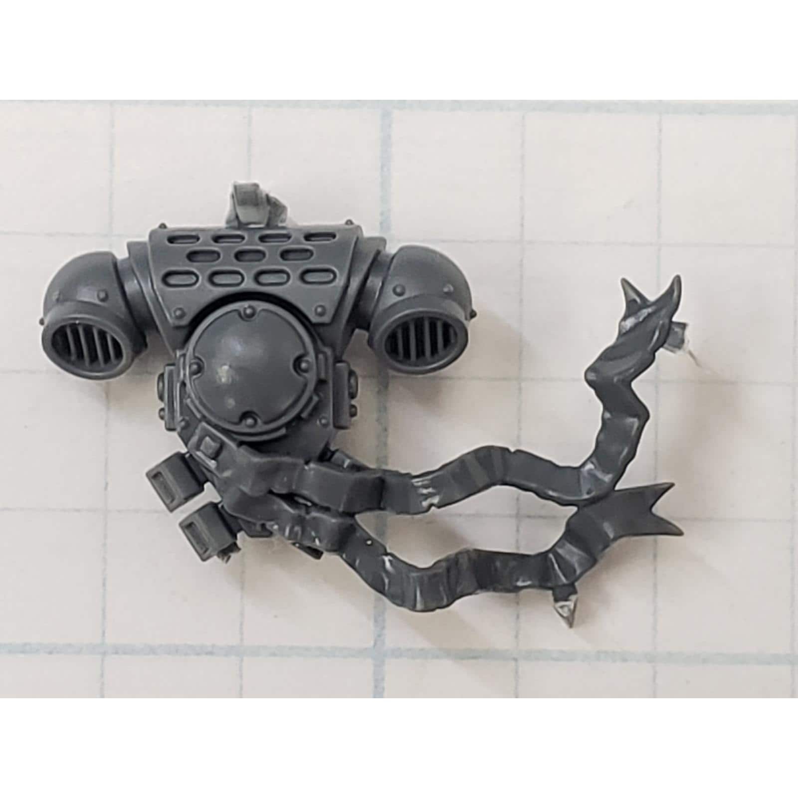 Marshal Bits Backpack Warhammer 40k – Relic Primaris Space Marines Black Templars – Pezzi Smontati E Non Dipinti