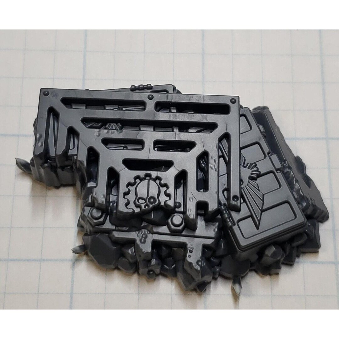 Warhammer 40k Kill Team Bits Killzone Volkus Terrain Cog Skull Rubble ...