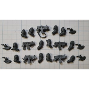 30K Space Marine Bits Mark 6 VI Tactical Squad Bolter w/Chainblade x5