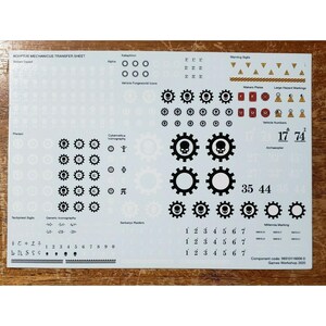 Warhammer 40k Adeptus Mechanicus Bits Large Transfer Sheet 2020 Etsy