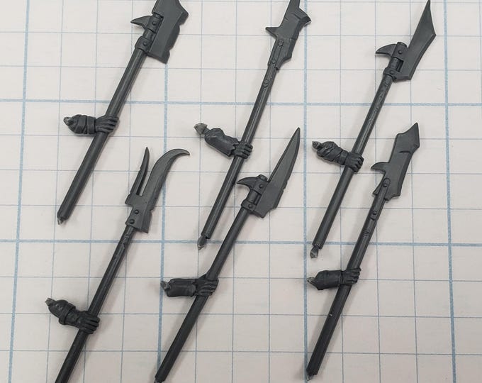 Warhammer Fantasy - 6x Uomini D'Armi Bretonnia Con Alabarde - Vecchio Mondo - Games Workshop