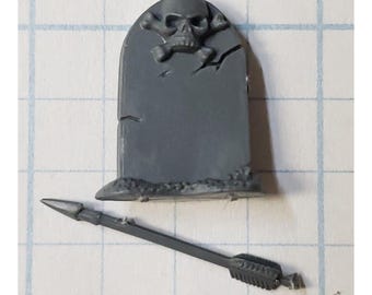 Old World Tomb Kings Bits Skeleton Warriors Base Terrain Tomb Stone