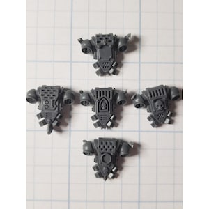 Warhammer 40k Space Marine Bits NTS Tactical Squad Engraved Backpacks x5 Set B
