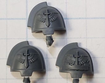 40k Dark Angels Bits Upgrade Crest Gravis Winged Sword Shoulder Pads x3 A05