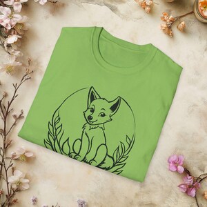 Cheeky Cartoon Wolf Cub T-Shirt | Anime Wolf Lover Gift | Funny Wildlife Tee | Nature lover & Dog Owner Apparel