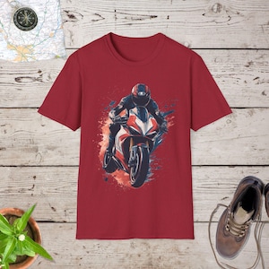 Motorbike Racer T-Shirt | Unique Motorcycle Apparel for MotoGP Fans, Track Day Riders, and Superbike Enthusiasts