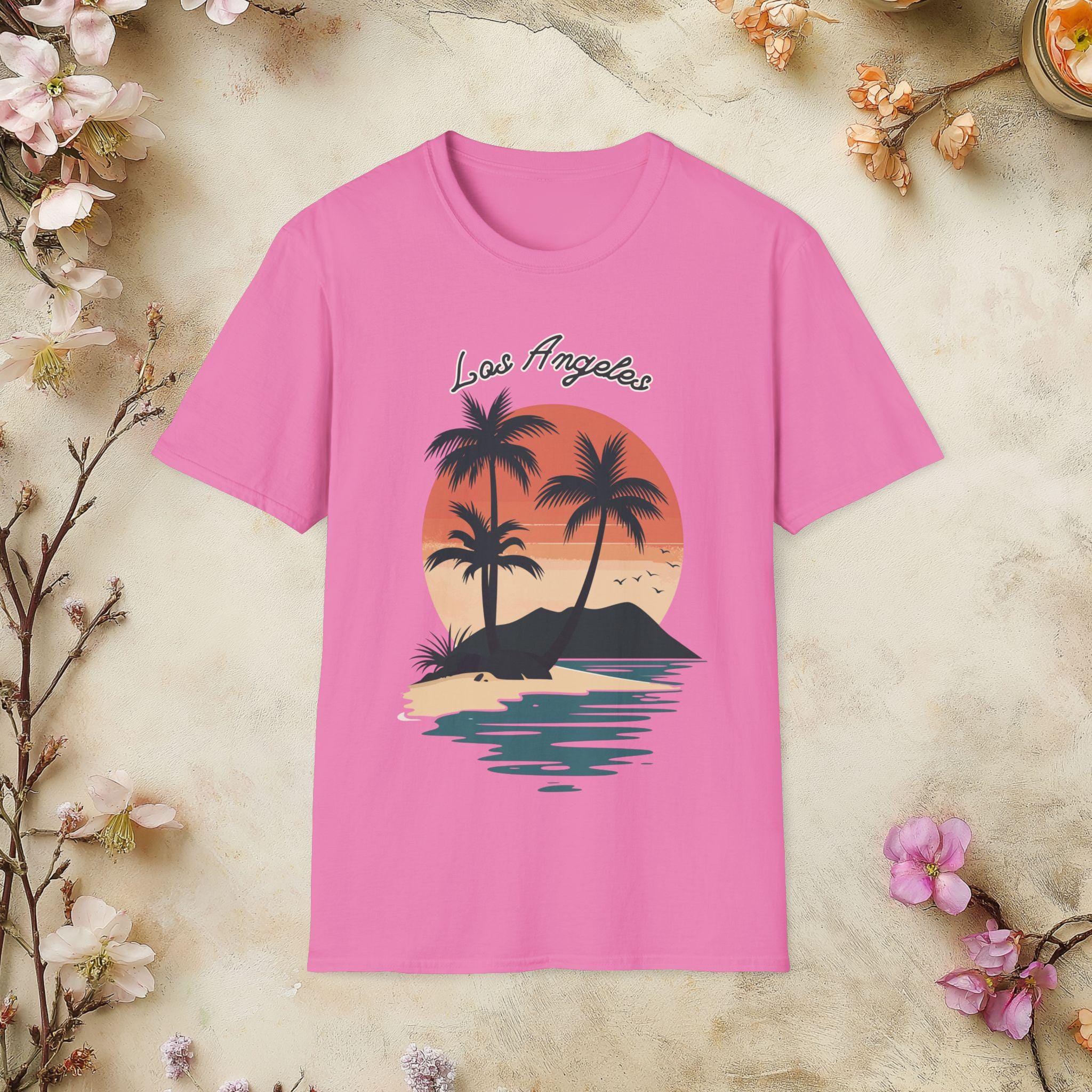 Los Angeles Travel T-shirt: Unisex LA Beach Holiday Top - Etsy