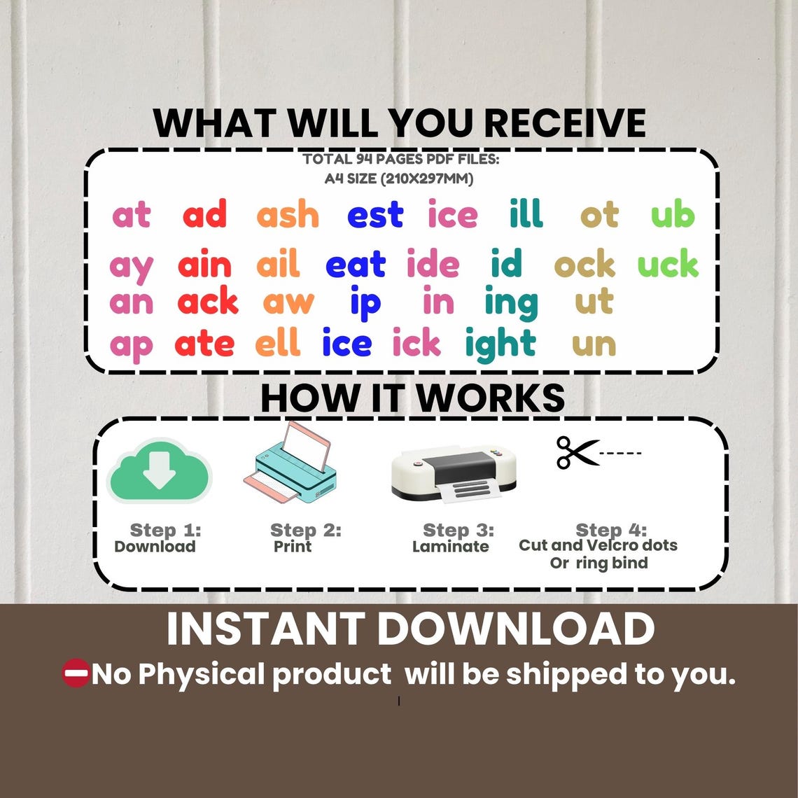 Word Family Flip Book | Kindergarten Phonics Activity | Preschool ...
