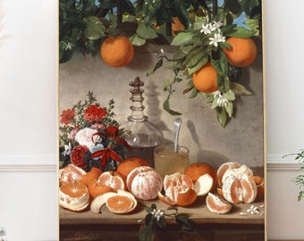 Oranges Still Life Art Print – Rafael Romero Barros, Premium Matte