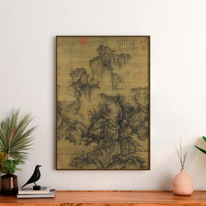 Early Spring by Guo Xi – Traditional Chinese Landscape Print, Fine Art Canvas, Giclee Reproduction, Gallery Wrapped, Asian Wall Decor