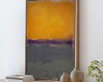 Rothko Untitled (Orange and Sage) 1960 Print, Abstract Expressionist Canvas Art, Warm Modern Wall Decor, ART411