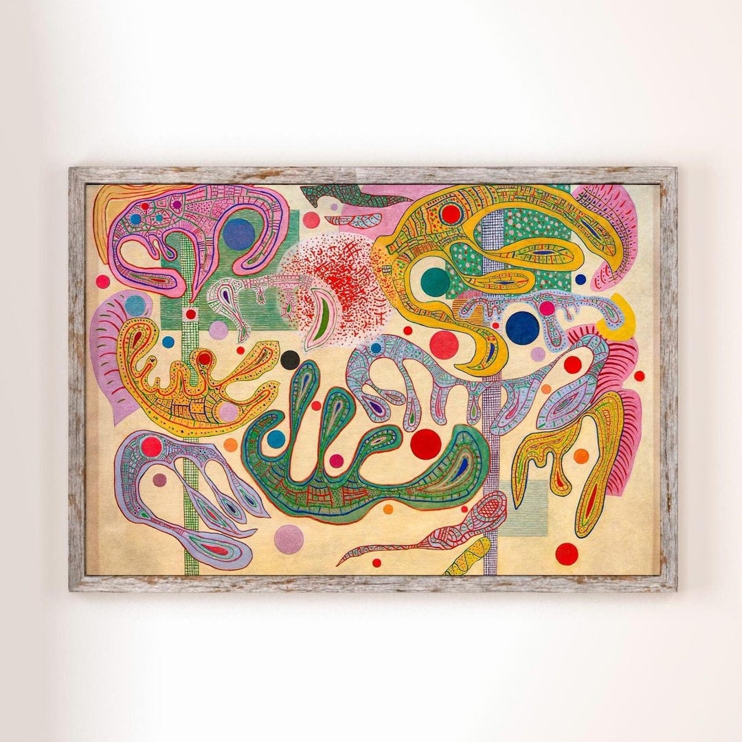 Wassily Kandinsky - Capricious Forms, Forms Capricieuses. Abstract Wall ...