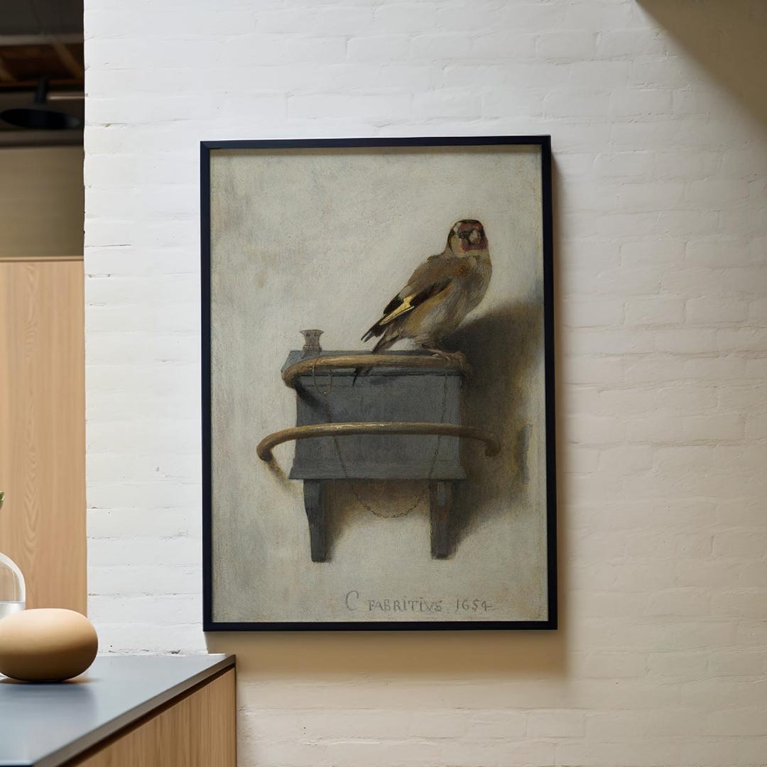 The Goldfinch by Carel Fabritius (1654) – Dutch Golden Age Painting ...