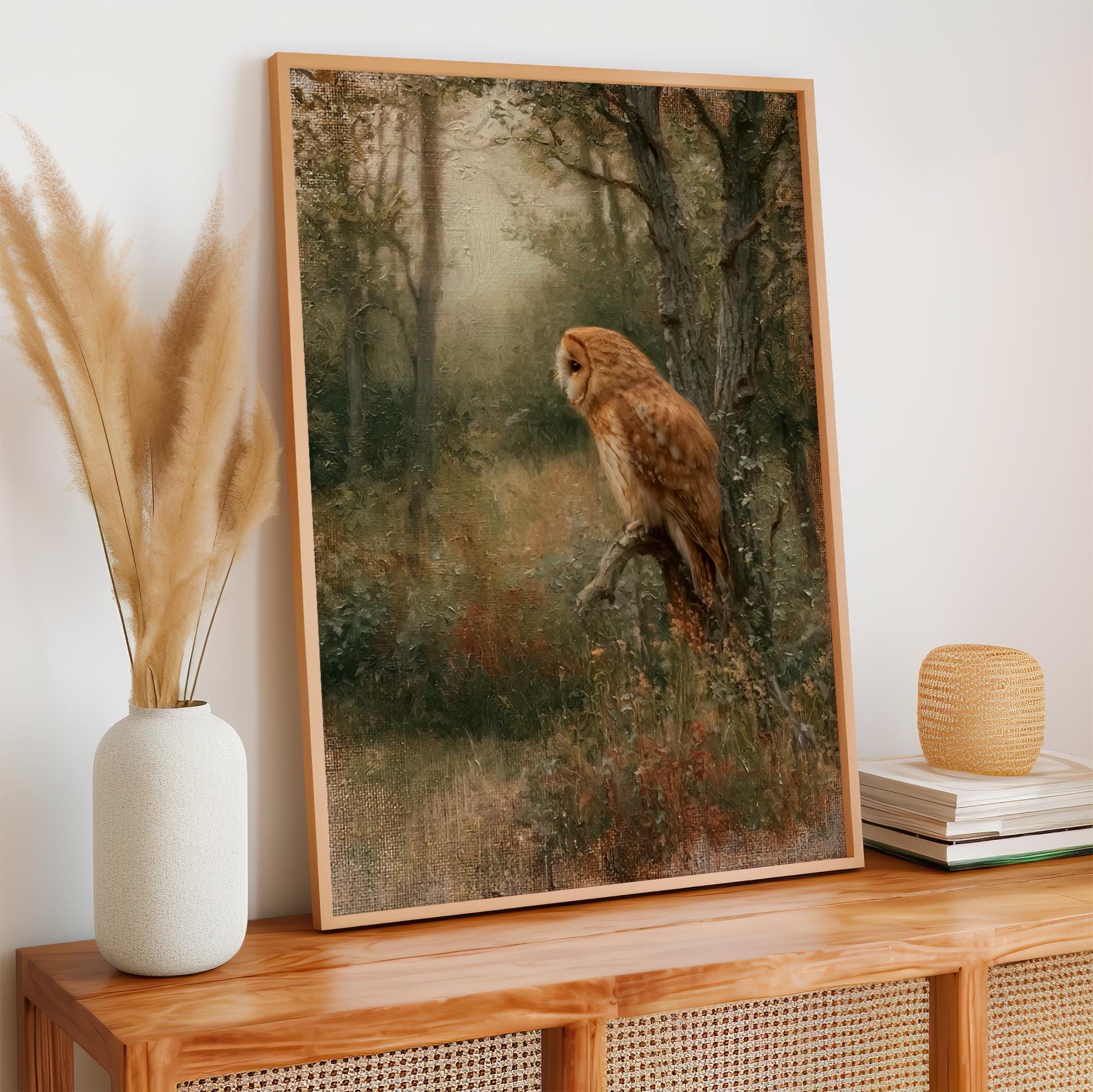Owl House Painting - Etsy