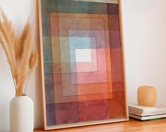Paul Klee, Polyphonic Setting for White 1930 - Framed Canvas Wall Art, Office Decor, Large Abstract Print