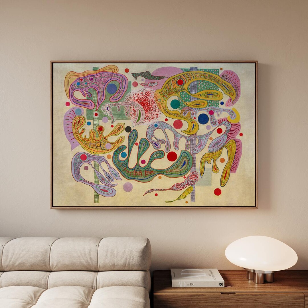 Wassily Kandinsky, Capricious Forms - Abstract Wall Art, Modern Poster ...