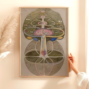 Hilma af Klint, Tree of Knowledge No. 1 - 1913–1915 Abstract Spiritual Print, Symbolic Wall Art, Botanical Mysticism Poster, Modernist Decor