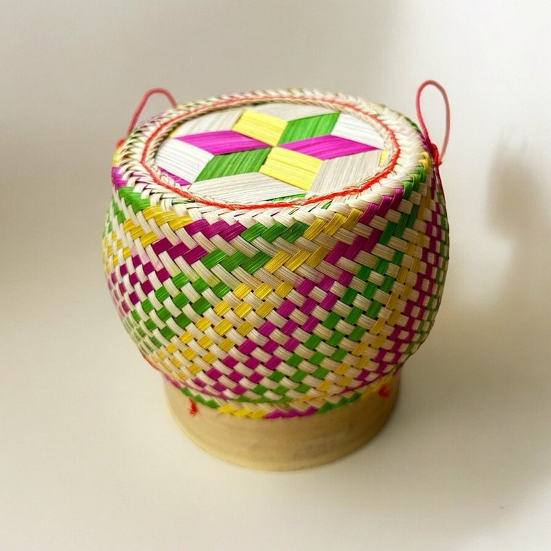 Sticky Rice keeper, Steamer and Cover 5 Inch Sticky Rice Container ...