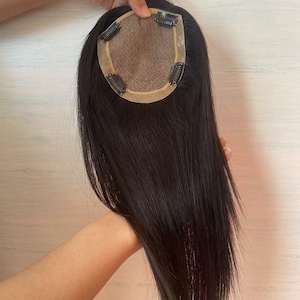 Virgin Silk Base Hair Topper 12*13cm ,Women Hair Topper Free Part 3 different colors