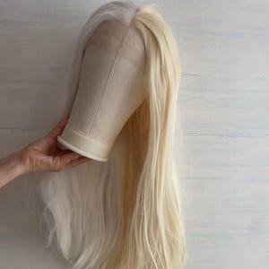 Halb weiß, halb blond Farbe Lace Front Cosplay Perücke, ziehen Sie Königin Perücke, Party-Perücke