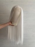 White Color Lace Front  Synthetic Wig Good Quality Cosplay wig , Drag Queen Wig ,Party Wig product logo