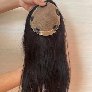 Virgin Silk Base Hair Topper 16*16cm ,Women Hair Topper 3 Different Colors Free Part
