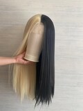 Half 613 Half Black Color Lace Front  Synthetic Wig Good Quality Cosplay wig , Drag Queen Wig ,Party Wig product logo