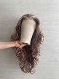 Highlight Mix Color Lace Front  Synthetic Wig Long Curly Good Quality Cosplay wig , Drag Queen Wig ,Party Wig product logo