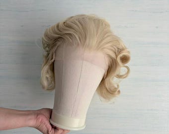 613 blonde pruik met kanten voorkant kort krullend goede kwaliteit cosplay drag queen-pruik