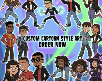 Retrato de pareja personalizado al estilo Cazadores de Fantasmas, regalo de aniversario personalizado para novio, retrato de dibujos animados a partir de una foto, regalo de última hora