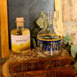 FRENCH vintage PERNOD Water Decanter classic jug, promotional Anisette Pernod pastis water carafe, Barware bistro cafe Mediterranean