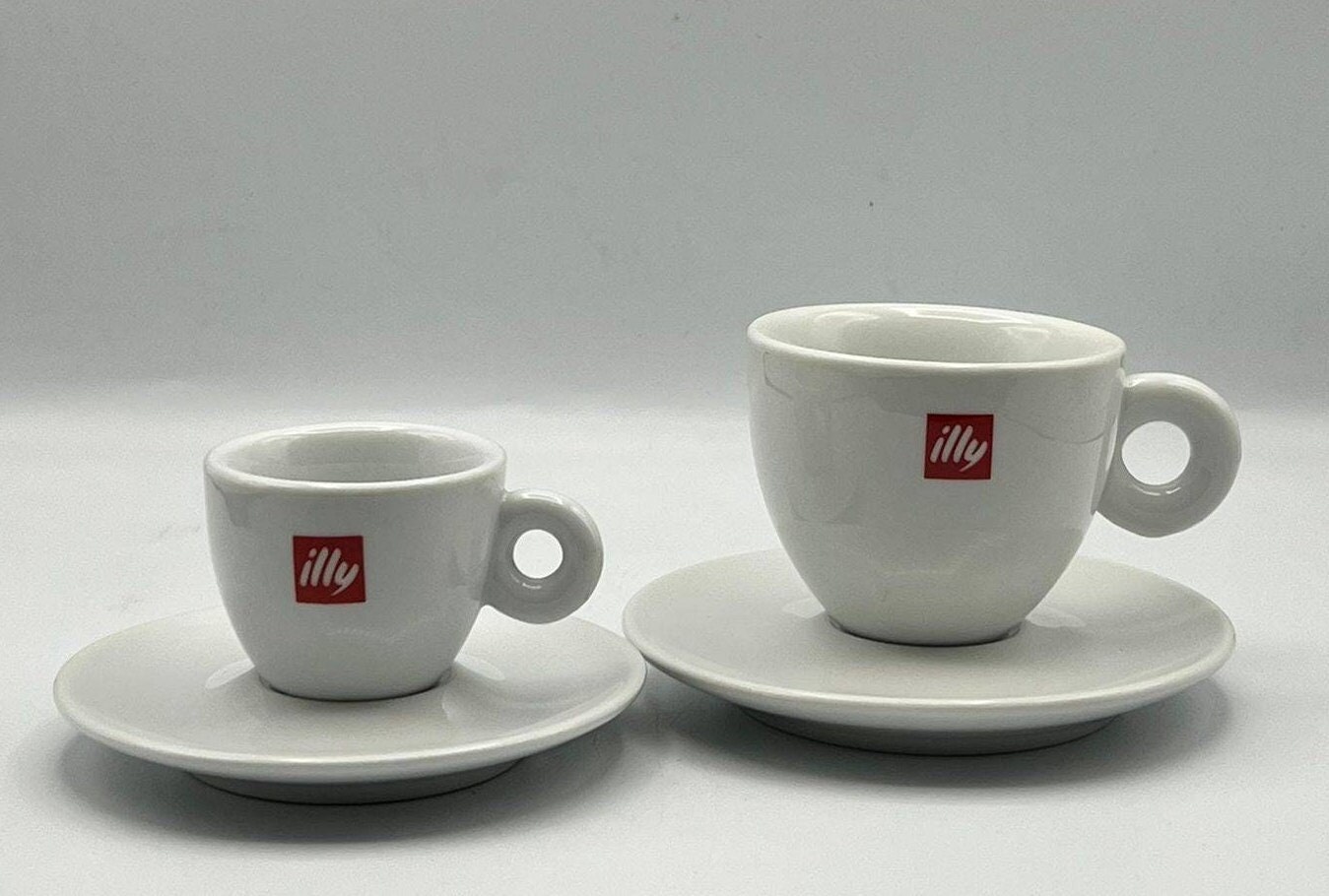 Tazze Vtg ILLY Red Logo Bar Espresso Cappuccino, tazze da caffè da  collezione, tazze Italian Espresso Bar Made in Italy -  Italia