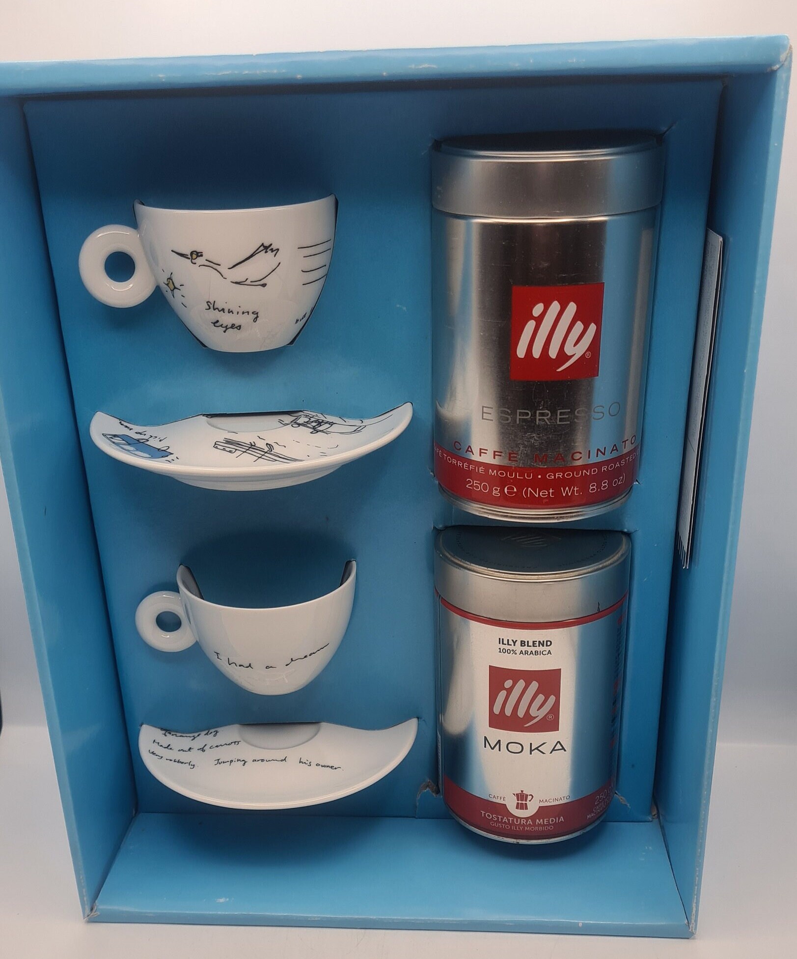 グラス/カップ illy collection 25th cuppcino cup set illy collection 2005 - espresso cups Jannis Kounellis | eBay