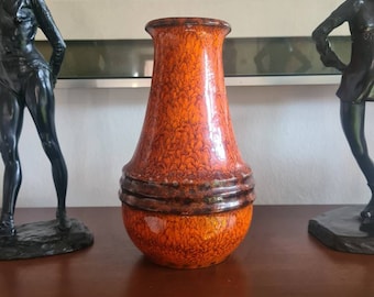 Vintage FAT LAVA McM Mid Century Modern W. German JASBA N606 1024 Vase
