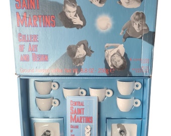 ILLY ART COLLECTION  Set of 6 Espresso cup, limited edition  2000 Central Saint Martins Neil & Ross Signed Numbered Illy caffe Original Box