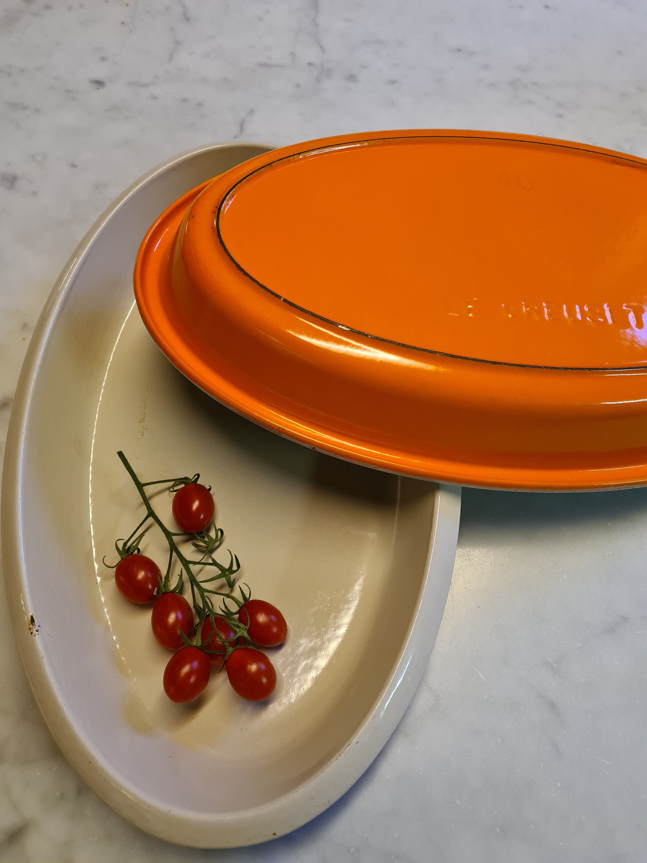 Hard to Find Vintage Le CREUSET 40 FLAME Oval Baking Au - Etsy