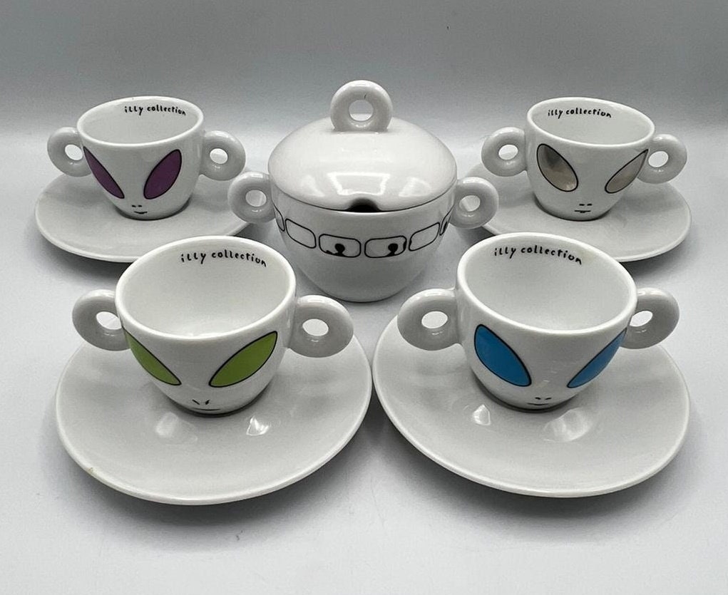 illyのデミタスカップ&ソーサー illy collection 2001