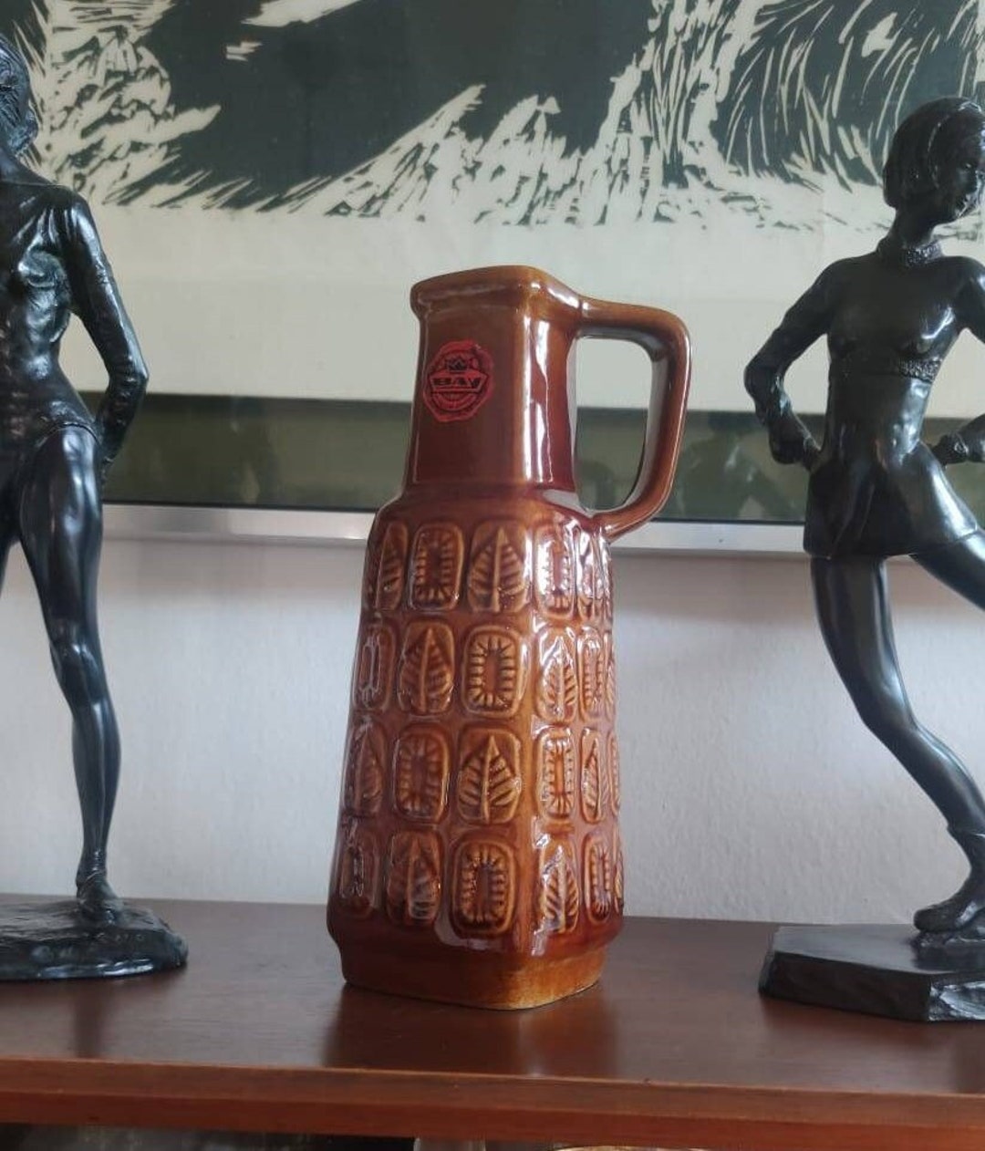 Vintage FAT LAVA Bay Keramik 250-25 W German Mid-century Amber - Etsy Canada