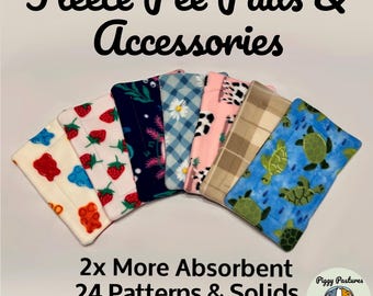 Absorbent Fleece Cage Accessories Shrink Proof Food Mat Tidy Mat 1x1 C&C Potty Pad for Leaking Water Bottle Guinea Pig Hedgehog Chinchilla