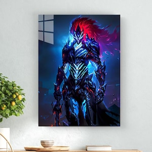 Igris Sung Anime Metal Wall Art: Japanese Poster, Fan Gift