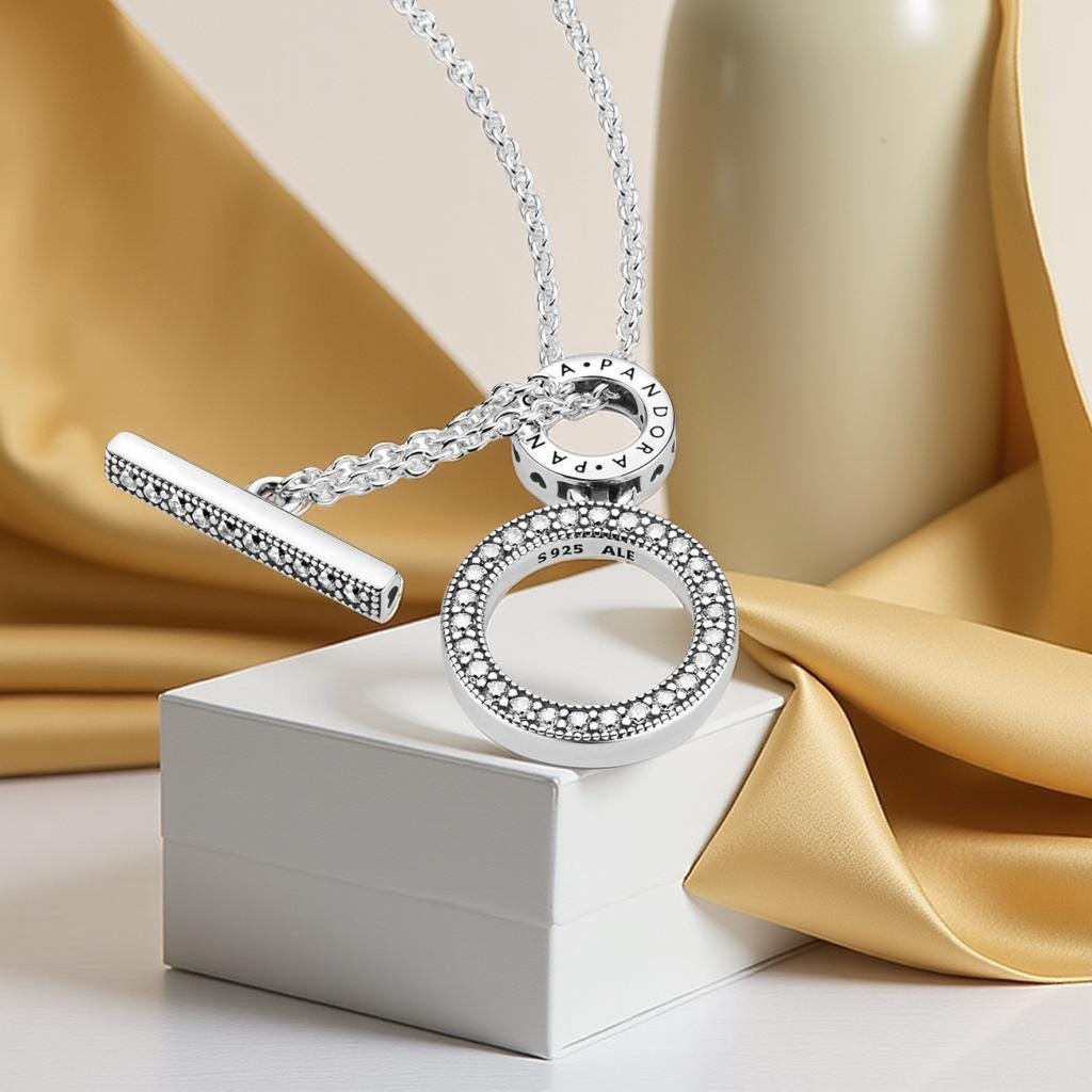 Pandora Circle of Sparkle Necklace - Etsy Canada