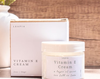 Vitamin E Cream • Hydrating Oils & Moisturizing For Healthy Looking Skin