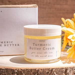 Turmeric Shea Butter Cream • For Deep Moisture and Nourishment • Organic Turmeric Oil