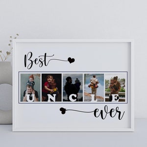 Impressões de fotos do tio, colagem de fotos do tio, melhor impressão do tio, presente especial para o tio, presente do tio, presente de Natal para o tio, presente para o tio