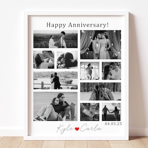 Personalised Picture Collage Memorable Gift for Partner, Gift for Him, Gifts for Her, Engagement Gift, Wedding gift, Special Occasion Gift