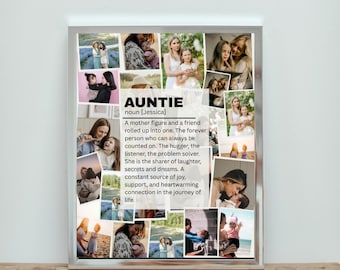 Aunt Gift Idea, Photo Collage Gift for Aunt, Personalized Aunt Photo Collage, Best Aunt Ever, Auntie Gifts, Auntie Collage, Niece Gift Aunt